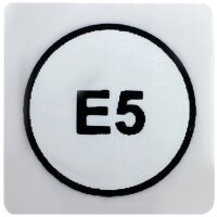 Aufkleber "E5"